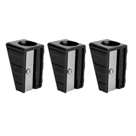 VGEBY Cue Tip Shaper, 3 Pieces Billiard Cue Tip Tool Portable Cue Tip Trimmer Shaper Tapper Repair Tool Accessories (Black)