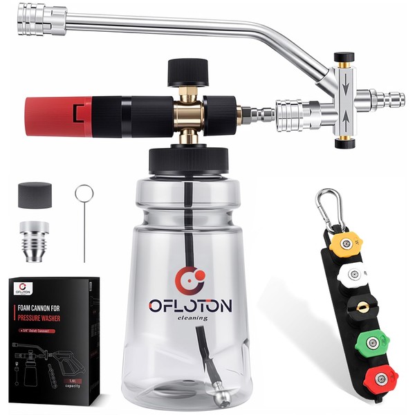 Ofloton Foam Cannon for Pressure Washer, with Foam Cannon Dual