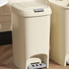 Foot Step Trash Can Large Capacity Versatile Stylish Lid Design