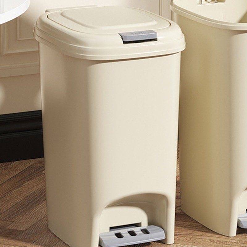 Foot Step Trash Can Large Capacity Versatile Stylish Lid Design