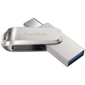 SanDisk Ultra Dual Drive Luxe 64GB Flash Drive (4 Pack) USB Type-C for Smartphones, Tablets, and Computers - High Speed (SDDDC4-064G-G46) Bundle with (1) Everything But Stromboli 4 Port USB 3.0 Hub