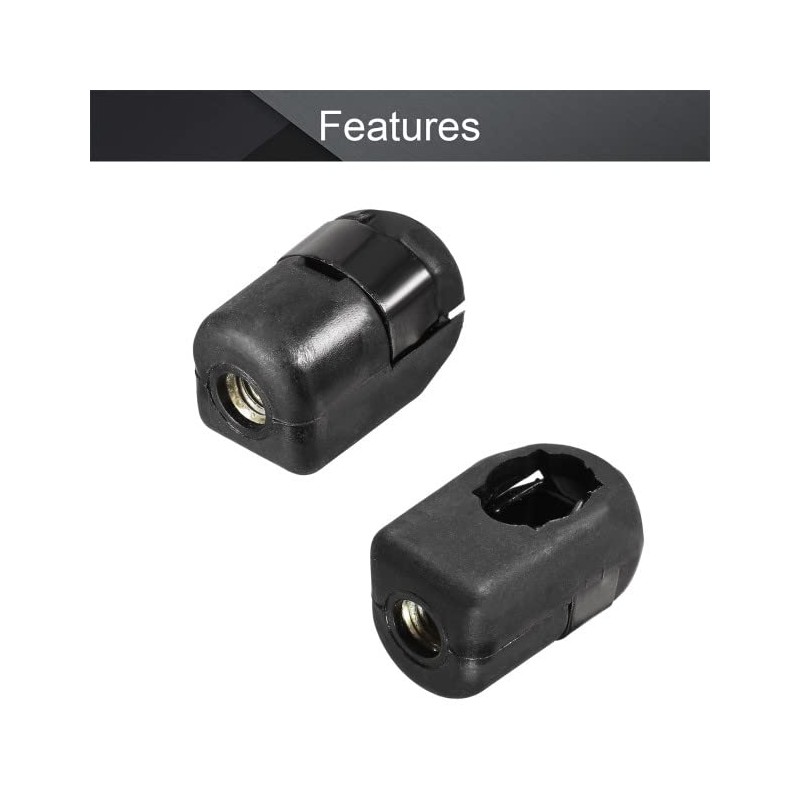 Fielect 2pcs M6 Female Thread PA66A5 Gas Spring End Fitting