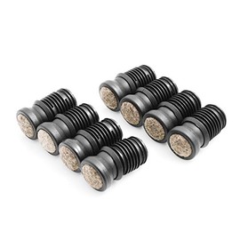 Design61 Tilt glides with felt slide base Floor Protective Protector Foot for round tubes Ø 16 mm Set of 8