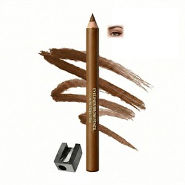 Brown Eyebrow Pencil And Eyeliner Pencil Set, 2-Pack With Sharpener