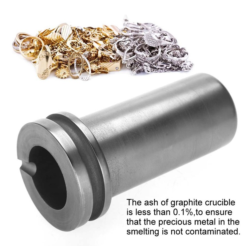 1kg Graphite Crucible Metal Melting Gold Silver Scrap Furnace Casting