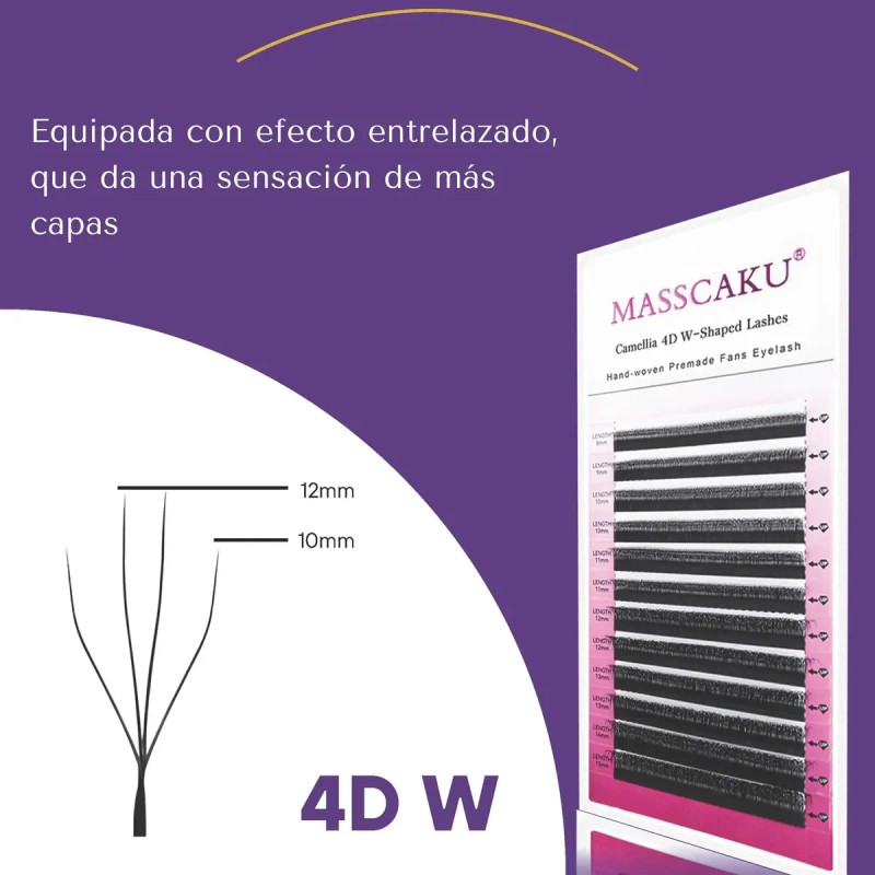 Masscaku Camelia W 4d Mix Extensiones De Pestañas