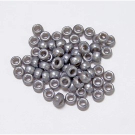 JOLLY STORE Crafts® Pearl Gray Mini Pony Beads made in USA 1000pc crafts school VBS kandi jewelry