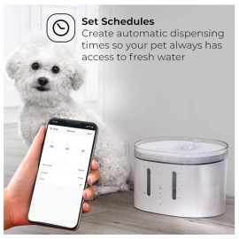 Home Zone Pet Smart Wireless Water Fountain Dispenser for Small Cats and Dogs