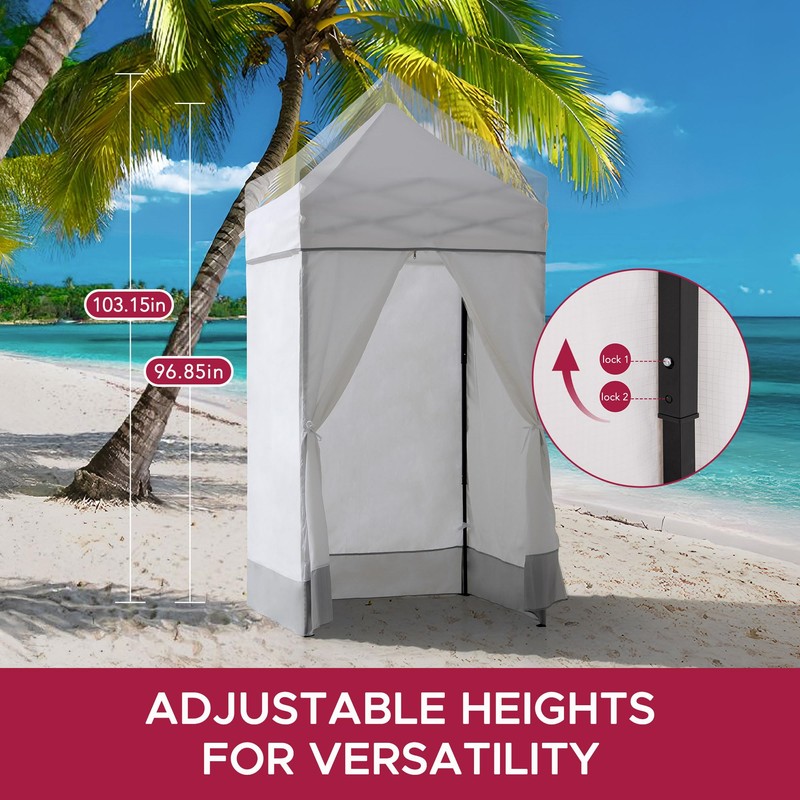 Sunjoy 4 x 4 Pop-Up Canopy Tent, Portable Instant Privacy