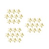 30 Pcs Gold Star Hair Clips Metal Snap Clips Barrettes