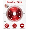 ZORUNNA 5Pcs Diamond Saw Blades, 4" Tile Cutting Blade, Chip-Free