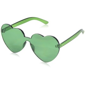 EHH - Heart Shaped Sunglasses （Heart - Green）