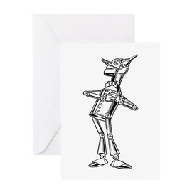 CafePress The Wizard Of Oz Tin Man Greeting Cards Folded Greeting Card Matte