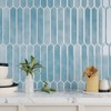VEELIKE Blue Long Hexagon Peel and Stick Tile Backsplash 6