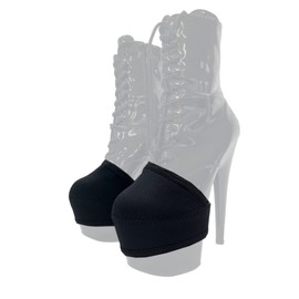 PROTEC TIF Pole Dance Shoe and Boot Protector Compatible with Pleaser and Hella Heels Made of High-Strength Neoprene, black