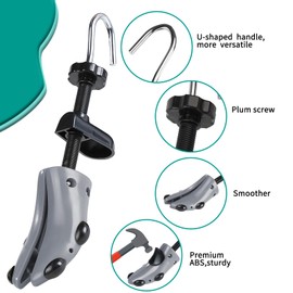 Msentuo Shoe Stretcher Shoe Trees,Adjustable Length & Width for Men and Women,4-Way Adjustable Shoe Expander Widener (Grey, S(for Women's Size Us 5.5-10))