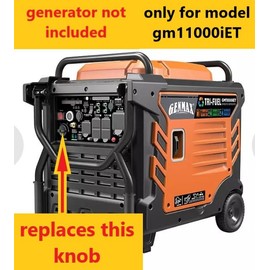 Replacement Knob Switch Run Choke for Genmax GM11000iET watts Generator Inverter (11000 W Peak / 8500 W Rated) and compatible screw - new, 3d printed part