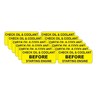 (12 Pack) Check Oil and COOLANT Before Starting Engine (Small