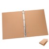 Operitacx A4 Ring Binder Sleeves Made of Kraft Paper Refillable