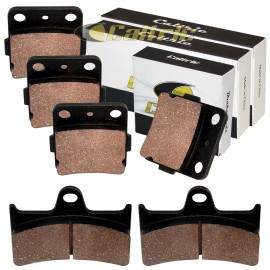 Caltric Front & Rear Brake Pads for Yamaha Grizzly 660 YFM660F 4X4 2002 2003 2004-2008