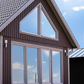 Volcanics One Way Window Privacy Film with Installation Tools, Sun Blocking Window Tinting Film for Home Heat Control Mirror Tint Film Static Cling 35.4 x 78.7 Inches, Silver