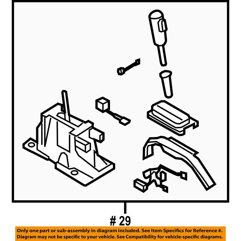 Genuine Ford 9L2Z-7210-BB Gear Shift Lever