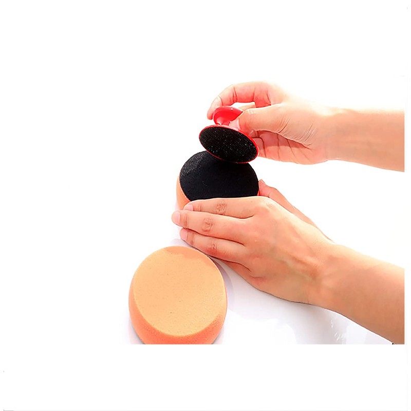 Buffing Polishing Pads, 5Pcs 3.9 Inch Backing Plate Compound Buffing