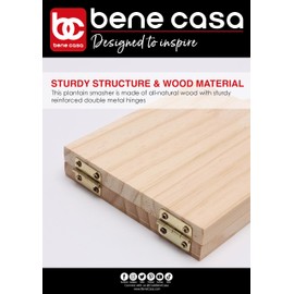 Bene Casa Wood Tostonera for Plantains, Large