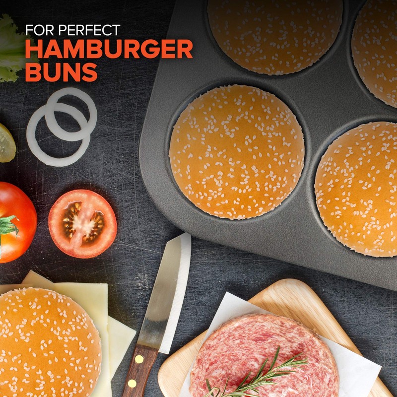 EXULTIMATE Muffin Top Pan Professional Pansuffin Pan Non Stick 12