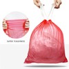 15L Garbage Bags Drawstring, Extra Strong Small Garbage Bag Unscented,