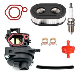 Carburetor for Toro 22’’ Model 20339 163cc Lawn Mower with Briggs &Stratton Engine 7.25 with Air Filter rep. 593260 20332 20333, Spark plug, Reinforced Fuel Hose, Fuel fIlter and clamps
