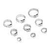 180Pcs Fuel Hose Clamps Kit Stainless Steel Injection Line Accessories