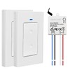 RODOT Wireless Lights Switch Kit, No WiFi Required, No in-Wall