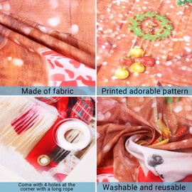 Christmas Photography Backdrop, Xmas Background for Christmas Photos, Photo Backdrop, Background Banner for Family Holiday New Year Party Decoration Supplies Photo Studio Props Pictures(72 x 44in)- B