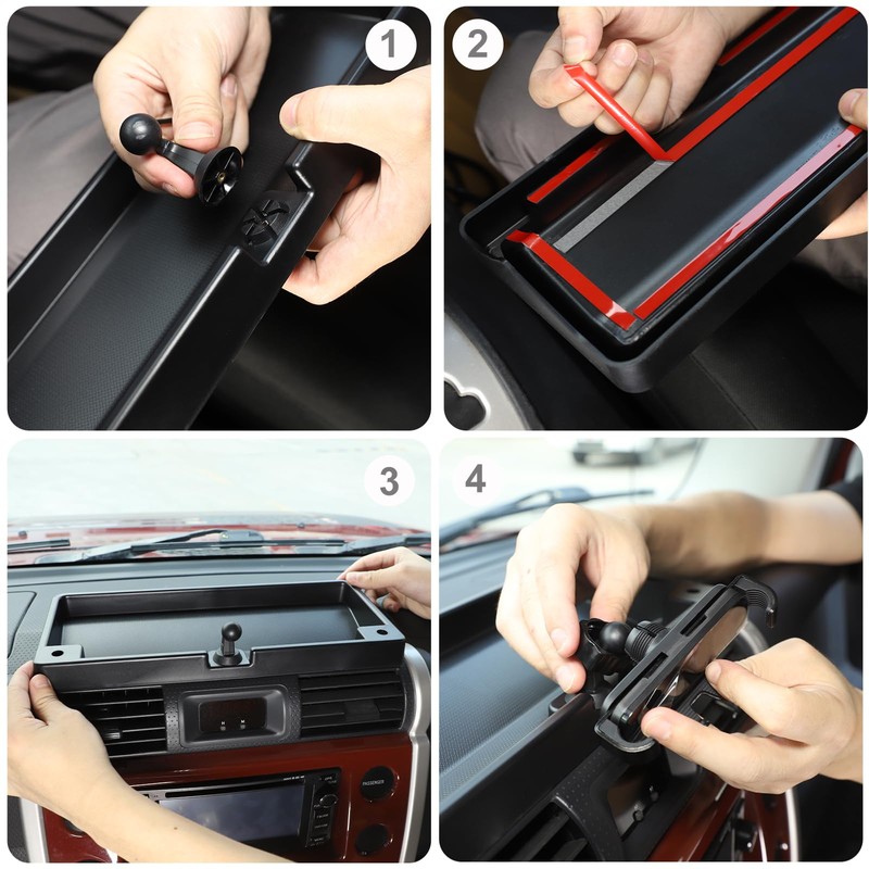 HAPPYHORSE Car Dashboard Storage Box Tray Dash Organizer Compatible with