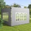 Outsunny Gazebo Side Panels with Window for 3x3(m) or 3x4m