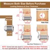 Hecfu 6 Pcs Cabinet Locks with Keys, 1-1/8" Cam Locks