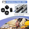 3/8-16" Hex Nuts, Stainless Steel 304 Hex Nut, Black Oxide