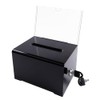 Acrylic Donation Box, Lockable Donation Box, Transparent Ballot Box with