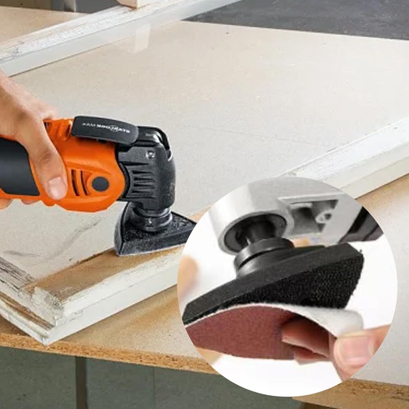 4 pieces multi-tool sanding plate, 80 mm, triangle sanding plate,