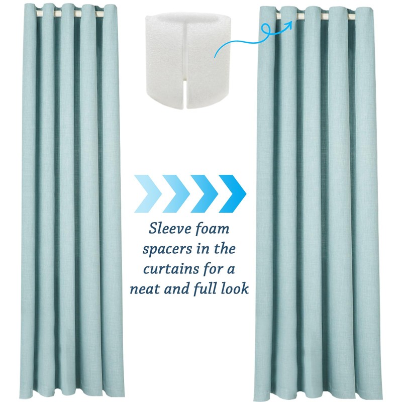 DALAETUS 20 Piece Curtain Spacer Set, 4.8 cm Length Spacer
