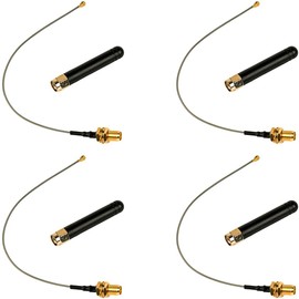 LoRa Antenna 915MHz Pigtail 2dBi U.FL to SMA Cable for 915 MHz ESP32 LoRa OLED CubeCell Board HTCC-AB02S GPS Module (Pack of 4)