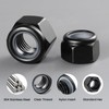 BNUOK 20Pcs 3/8-16 Lock Nuts, Nylon Insert Locknuts 304 Stainless