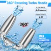 Boltigen Dual Turbo Nozzle Pressure Washer, 360° Rotating Spray Tips