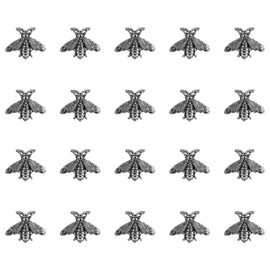 20 Pack Retro Bee Brooches Pins Set Cute Vintage Animal Lapel Pin Brooch Badges Funny Jewelry Suit Brooches Accessories for Women Men Gold Silver (Silver)