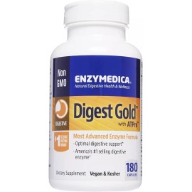 Enzymedica,  Digest Gold ATPro , Optimal digestive support, 180 Capsules