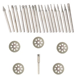 Diamond Burr Set For Rotary Tool Grinding Carving Notching Bur Bit Stone Tile Glass Lapidary Jewelry Die Grinder Coated File Cutter Cutting Kit