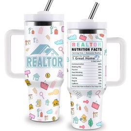 Sighdorm Realtor Gifts for Women Men, Closing Gifts for Realtors, Real Estate Agent Gift, 40oz Stainless Steel Tumbler