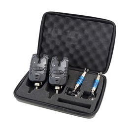 Hirisi Tackle Fishing Bite Alarms and LED Swinger Set Blue LED Light Fishing Alarm Indicators, turquoise