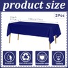 POPOYU 2Pcs Large Navy Blue Table Cloth Navy Blue Tablecovers,137